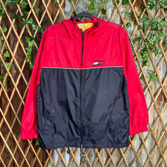 Vintage Y2K Tommy Hilfiger athletics 2000s patch windbreaker - Picture 1 of 4